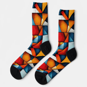 Abstrakte Formen Socken