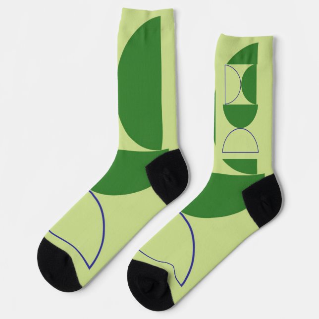 abstrakte Formen Socken (Linkes Detail)