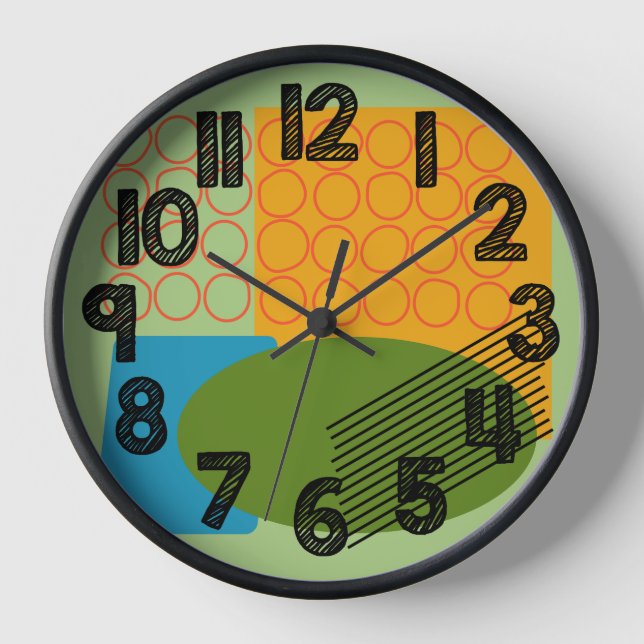 Abstrakte Formen Uhr (Vorderseite)
