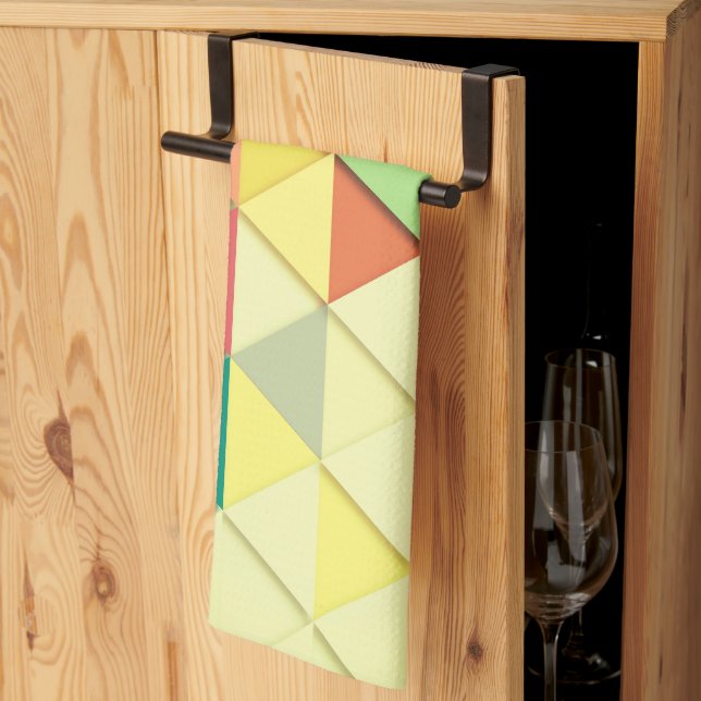 Abstrakte Formen von Regenbogenfarben Küchentücher (Drittel gefaltet)