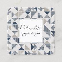 Abstrakte Formulare, Visitenkarte für Social Media