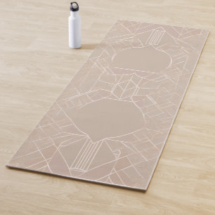 Abstrakte fragmentierte Linien Yoga-Matte - Minima Yogamatte