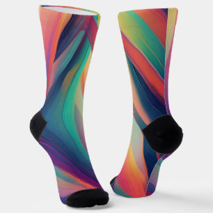 Abstrakte Fraktal-Textur Socken