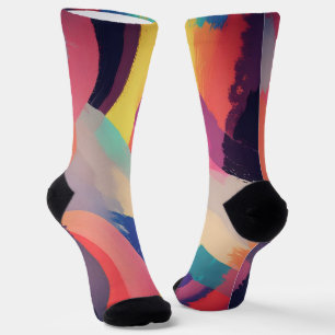 Abstrakte Fraktal-Textur Socken