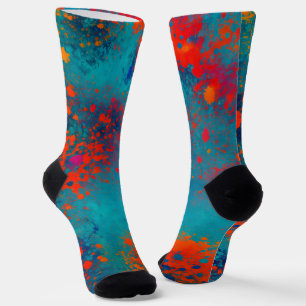 Abstrakte Fraktal-Textur Socken