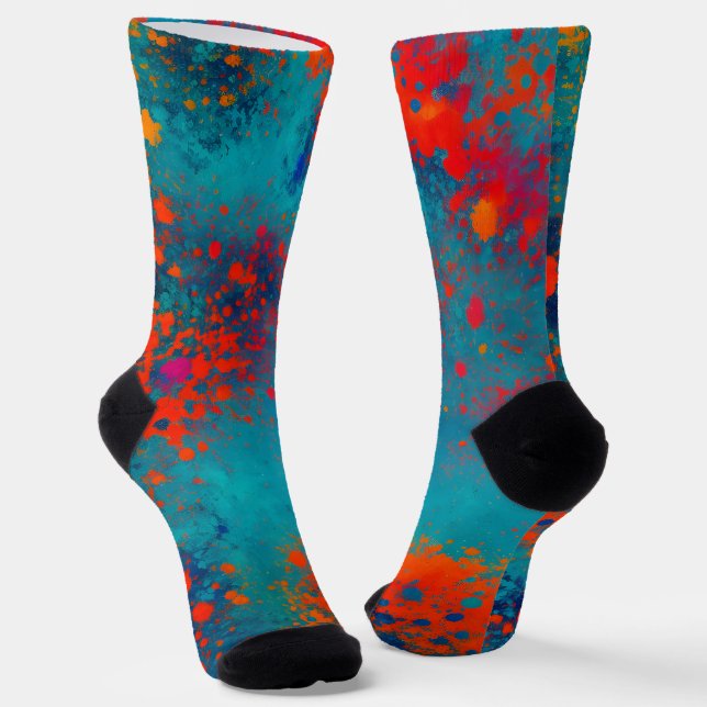 Abstrakte Fraktal-Textur Socken (Gewinkelt)