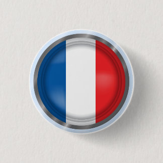 Abstrakte Frankreich-Flagge, französischer Button