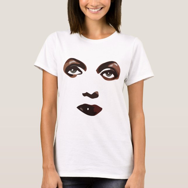 Abstrakte Frauen sehen Augen T-Shirt (Vorderseite)