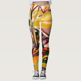 Abstrakte Frauenmalerei Leggings