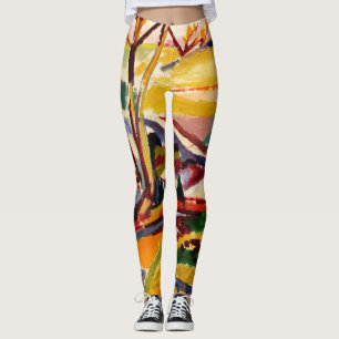 Abstrakte Frauenmalerei Leggings