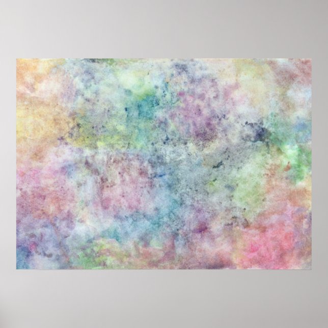 abstrakte freie Hand zeichnend aus Aquarellfarben Poster (Vorne)