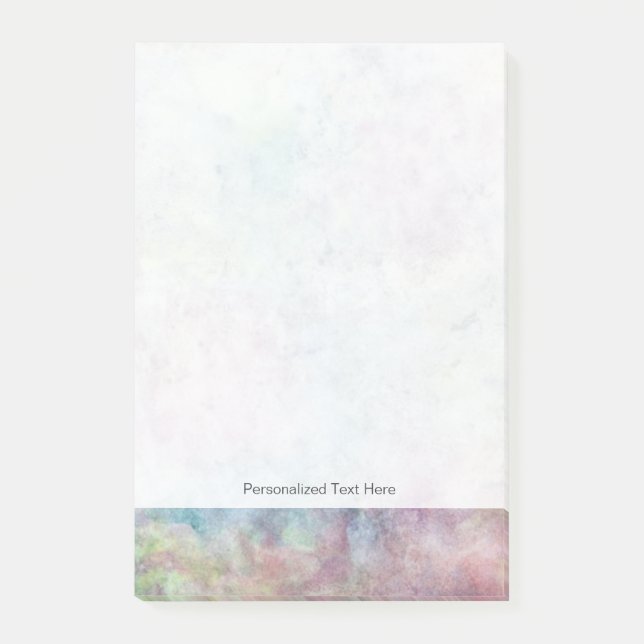 abstrakte freie Hand zeichnend aus Wasserfarbe Post-it Klebezettel (Vorderseite)