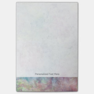 abstrakte freie Hand zeichnend aus Wasserfarbe Post-it Klebezettel