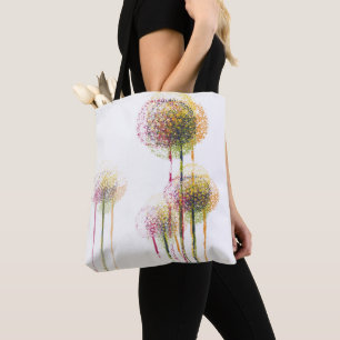 Abstrakte Frühlingshäusche Blume #2 Tasche