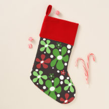 Abstrakte funky Blume Weihnachten Strumpf