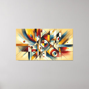 Abstrakte Fusion – Limitiertes Kunstwerk Leinwanddruck