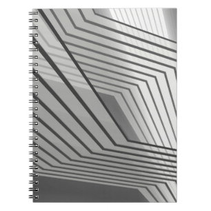 Abstrakte futuristische Architektur Hintergrund 3d Notizblock