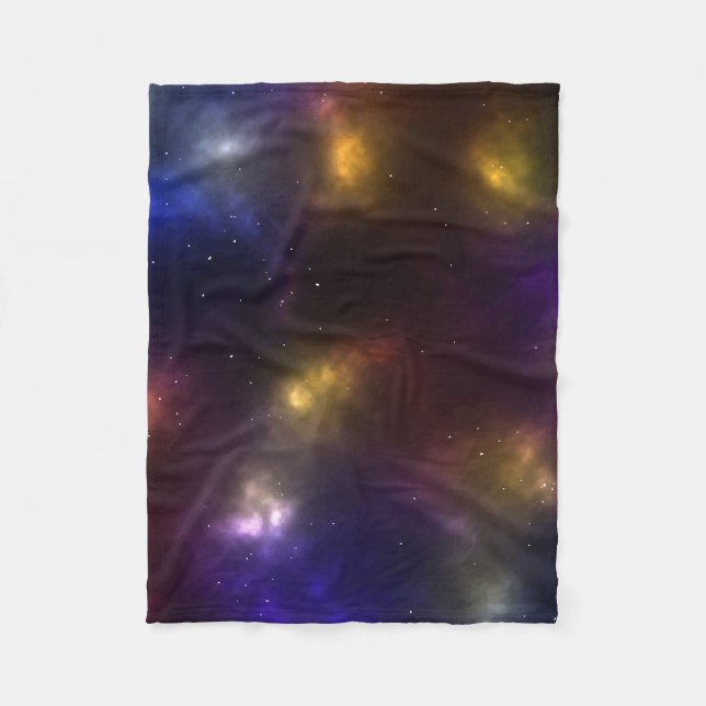 Abstrakte Galaxiekonstellationen Digitale Kunst: V Fleecedecke (Vorderseite)