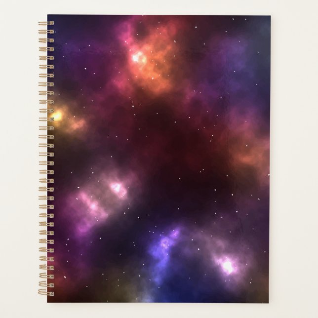 Abstrakte Galaxien-Konstellationen Digitale Kunst: Planer (Vorderseite)
