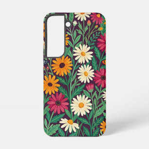 Abstrakte Gänseblümchen-Garten-Schmetterlinge Sams Samsung Galaxy Hülle
