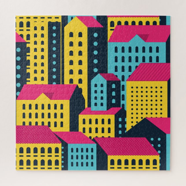 Abstrakte Gebäude Landschaft Vintag (Vertikal)