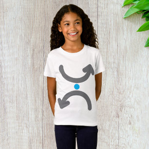 Abstrakte gebogene Pfeile symbolisieren Austauschf T-Shirt