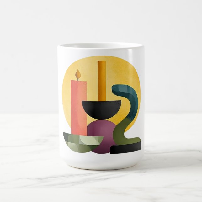 Abstrakte Geburtstagsfeier Kaffeetasse (Mittel)