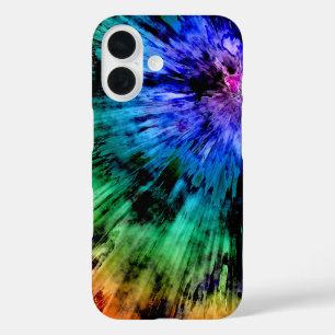 Abstrakte Gefärbte Krawatte iPhone 16 Hülle