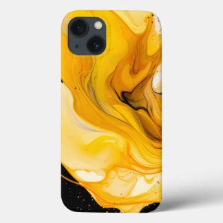 Abstrakte, gelbe und schwarze Gehäusebilderplatte Case-Mate iPhone Hülle