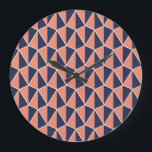 Abstrakte Geometrie: Art Deco Nahtlos Große Wanduhr<br><div class="desc">Abstrakte Art Deco Nahtloser Hintergrund. Geometrisches Muster. Art Deco nahtloser Hintergrund mit geometrischer Eleganz. Eine Touch der Eleganz. Abstrakt Art Deco Nahtloser Hintergrund - Geometrisches Muster. Textil,  Muster,  Dekoration,  Hintergrund,  abstrakt,  Illustration,  Textur,  Mode,  Vintag,  Retro,  Linie,  nahtlos,  blau,  geometrisch,  Diamant,  Silhouette,  Stoff,  Verzierung,  Dreieck,  Form</div>