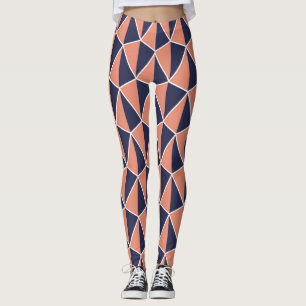 Abstrakte Geometrie: Art Deco nahtlos Leggings