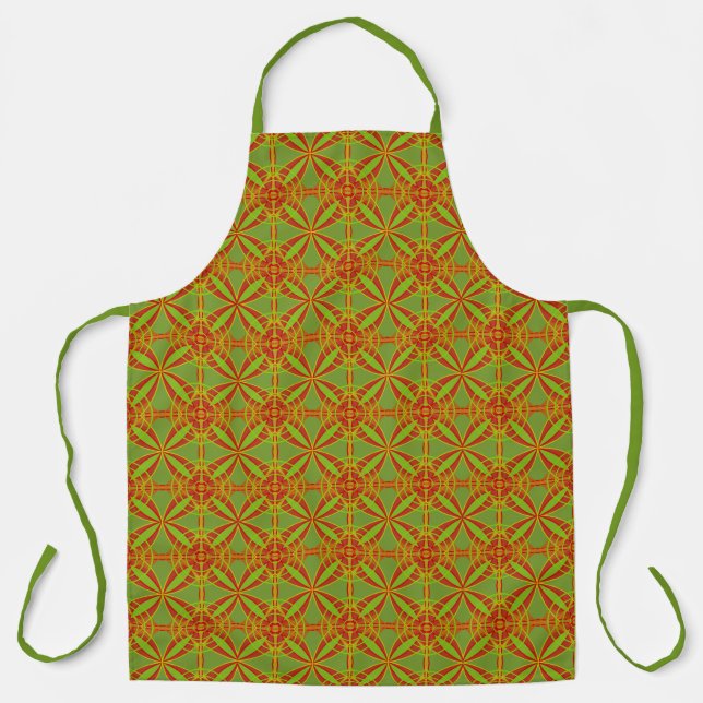 Abstrakte Geometrie der Herbstfarben im Herbst Schürze (Vorderseite)