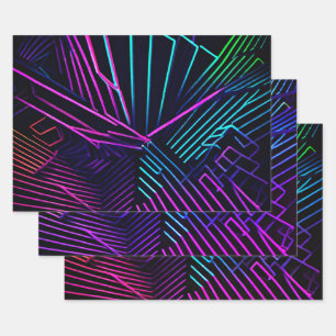 Abstrakte Geometrie Geschenkpapier Set