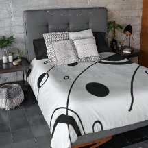 Abstrakte Geometrie in Schwarz und Weiß