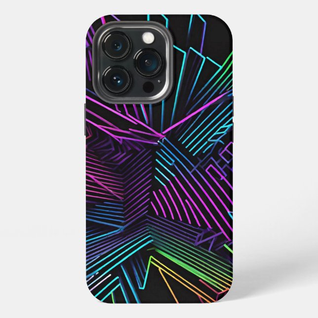Abstrakte Geometrie iPhone 13 Pro Hülle (Hinten)