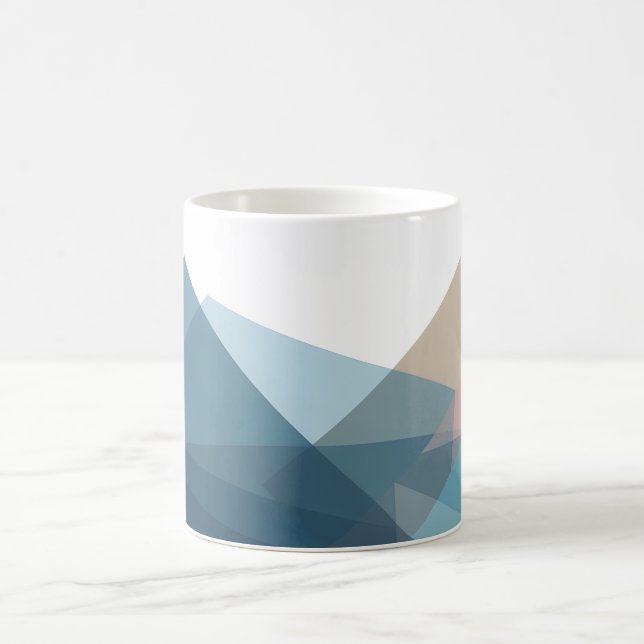 Abstrakte Geometrie Kaffeetasse (Mittel)