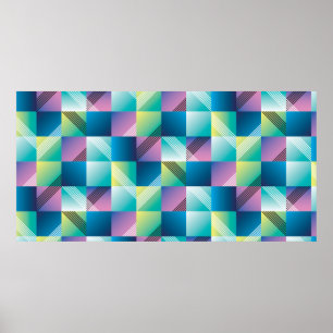 Abstrakte Geometrie nahtlos Poster