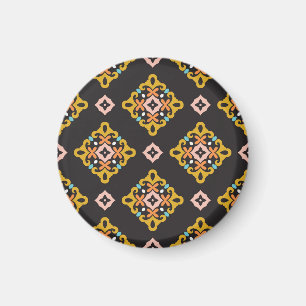 Abstrakte Geometrie: Nahtlose Vintage Textur Magnet