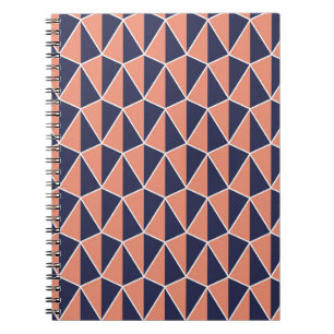 Abstrakte Geometrie: Nahtloses Art Deco-Muster Notizblock