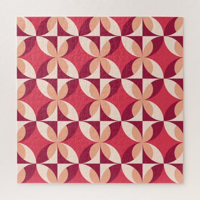 Abstrakte Geometrie: Nahtloses Textildesign (Vertikal)