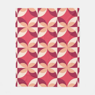 Abstrakte Geometrie: Nahtloses Textildesign Fleecedecke