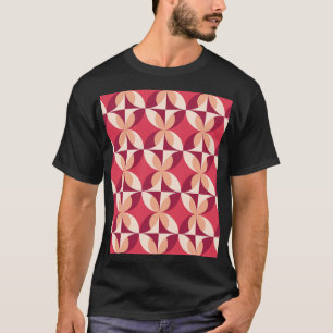 Abstrakte Geometrie: Nahtloses Textildesign T-Shirt