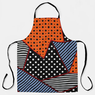 Abstrakte Geometrie: Orange Blue Patter Schürze