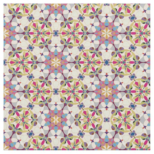 Abstrakte Geometrie Stoff (Nahaufnahme)