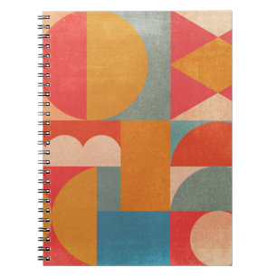 Abstrakte Geometrie: Vintage Papiertextur Notizblock