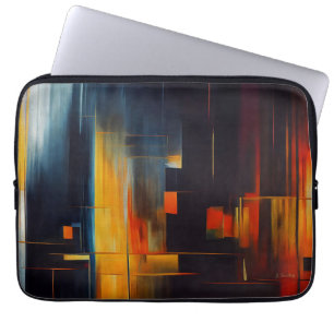 Abstrakte Geometrie von Urban Lights Laptopschutzhülle