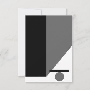 Abstrakte Geometrie-Wandkunst RSVP Karte