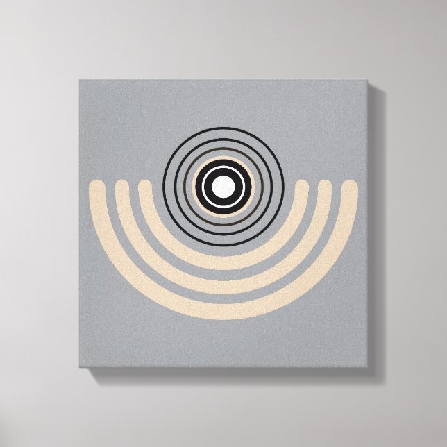 Abstrakte geometrische Arche Leinwanddruck (Vorderseite)