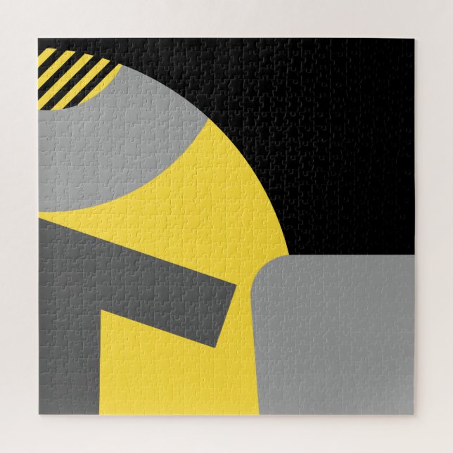 Abstrakte geometrische Art, grau (Vertikal)