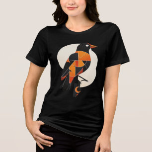 Abstrakte geometrische Bauhaus-Vogel-Mitte-des-Jah Tri-Blend Shirt